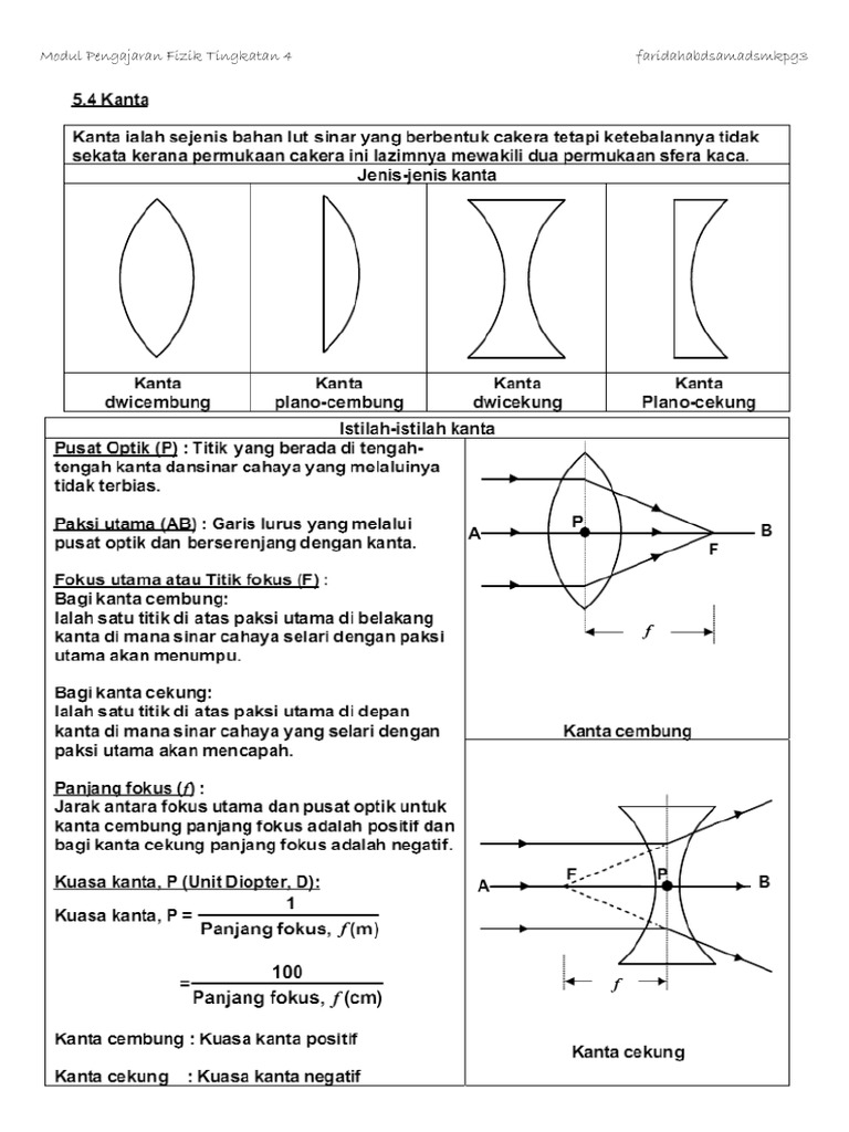 Nota Kanta Fizik Ting 4 Bab 5  PDF
