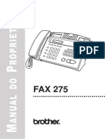 Manual Do Usuário Fax-275