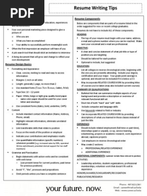 Resume Writing