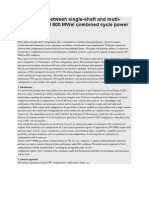 Comparison Between Single&multi Shaft Turbine PDF