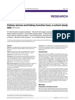 Research: Kidney Stones and Kidney Function Loss: A Cohort Study