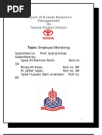 Download Project of Human Resource Management on Toyota Multan Motors by ALI SN23731559 doc pdf