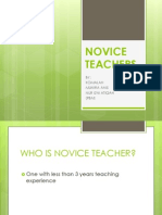 Novice Teachers: BY: Komalah Munira Anis Nur Izni Atiqah (P8M)