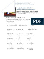 Calculo Integral Ejercicios 4 Funciones Trigonometricas