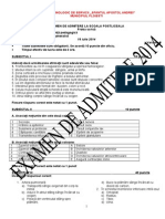 v3 Examen de Admitere Amg 2014 (1) Postliceala Sfantul Apostol Andrei