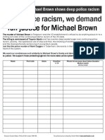 Michael Brown - Petition