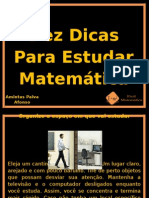 -Dez Dicas Para Estudar Matemática