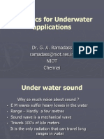 Acoustics For Underwater Applications: Dr. G. A. Ramadass Ramadass@niot - Res.in Niot Chennai
