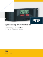 Solar charge controller operating instructions