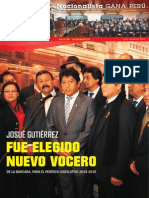 Boletín Nº 19 del Grupo Parlamentario Nacionalista Gana Perú