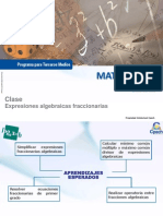 Clase 5 Expresiones Algebraicas Fraccionarias