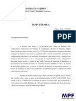 Nota Tecnica Do Mpf Sobre o Projeto de Acesso