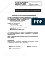 Pre-employment Medical Declaration Form - New Sept 2012