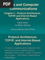 Data and Computer Communications: - Protocol Architecture, TCP/IP, and Internet-Based Applications