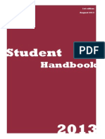 Student Handbook - August 2013