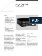 KITZ 101, 102, 103 Interface Units: Features