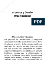 Procesos y Diseño Organizacional
