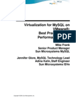 Virtualization For Mysql On Vmware®: Best Practices and Performance Guide