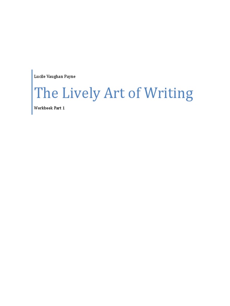 The lively art of writing pdf free download picture