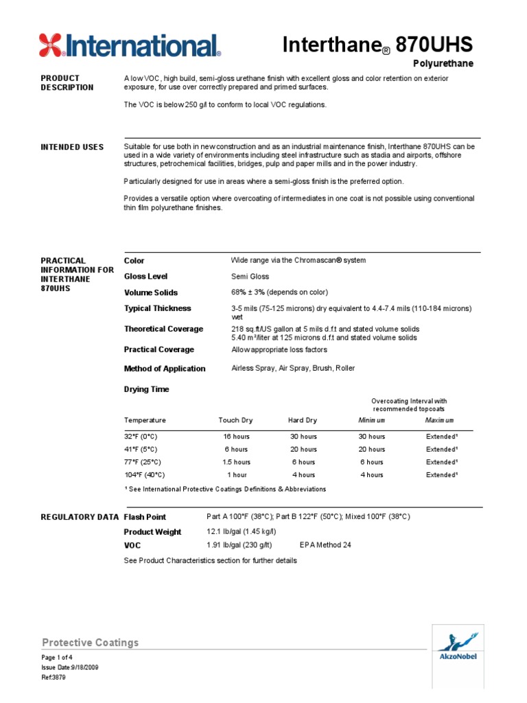 Interthane Fiche Technique | Documentation Interthane 990 – ELZYL