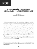 RUI ERTHAL - A colonização portuguesa no Brasil e a pequena propriedade.pdf