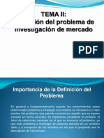 Tema 2 Definición Del Problema de Investigación de Mercado