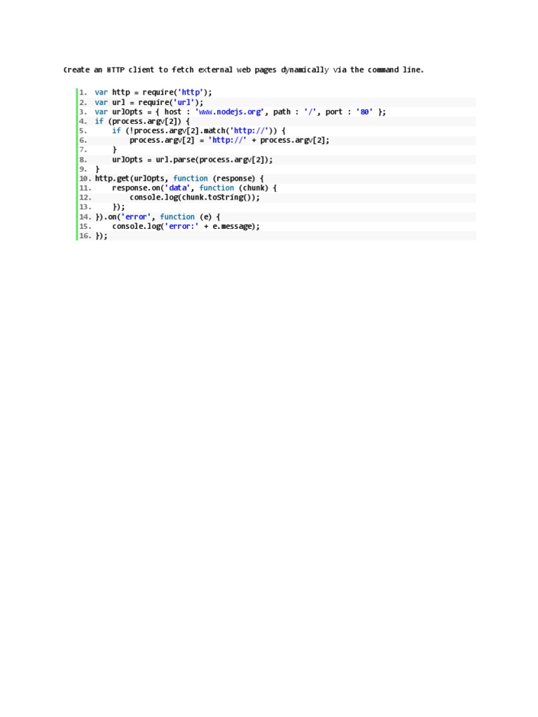 Command Line HTTP Client Guide | PDF