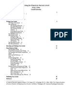 Bem (2003) - Writing An Empirical Article