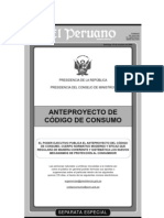 Anteproyecto Codigo Consumo