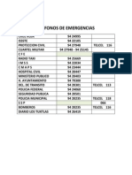 Telefonos de Emergencias