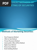 Different Methods of Marketing of Securities