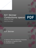 BF Skinner Conductismo Operante Teoría Aprendizaje Mediante Recompensas