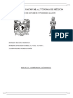 Resistencia a la flexión de roca porosa mediante ensayo