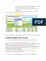 VLOOKUP Multiple Values Formula: VLOOKUP Function Data Validation