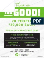 Flyer For The "Too Good" Promo