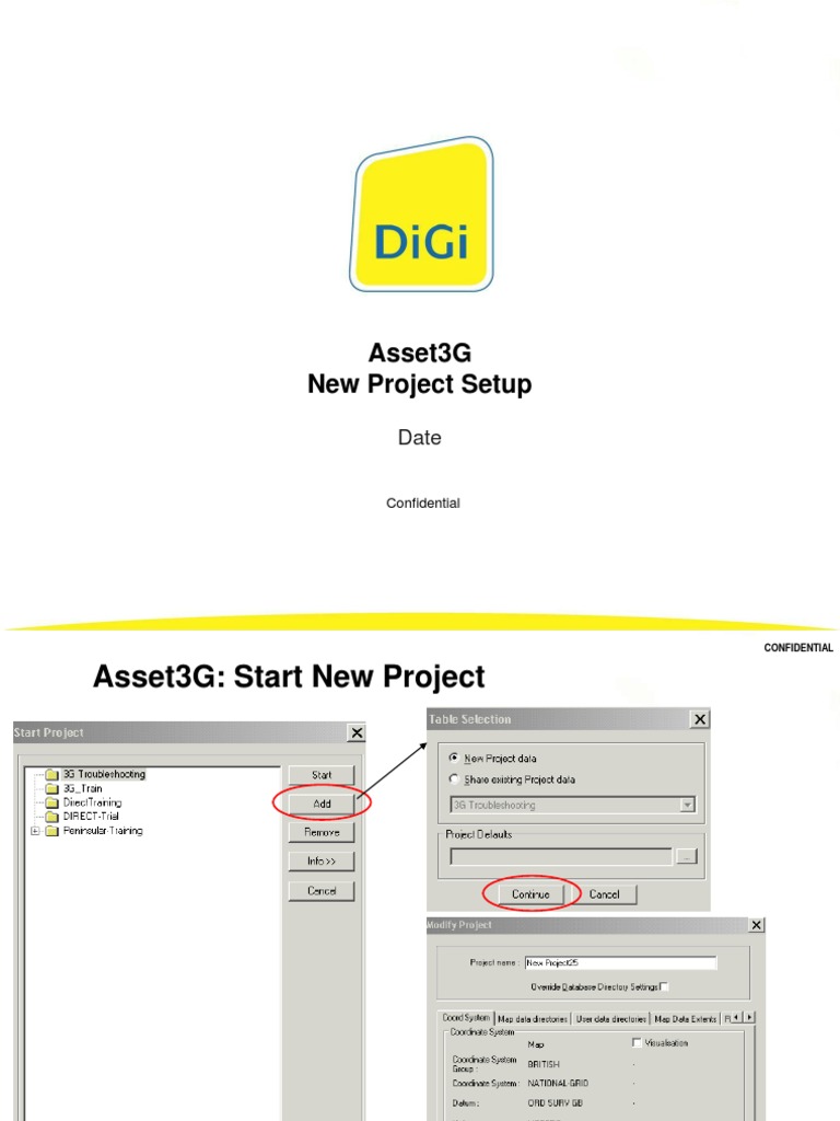 Asset3G New Project Setup Guide | PDF