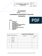 Procedimiento Levantamiento y Replanteo Topografico