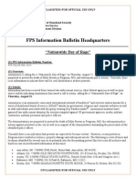 FPS Information Bulletin Nationwide Day of Rage
