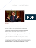 Complacencia y Mentiras en El Encuentro de Peña Con Periodistas