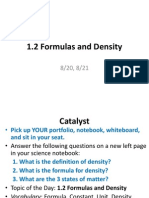 1 2 Formulas and Density