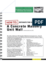 How To Estimate The Cost of Masonry Wall