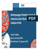 Catatan Kritis ATHIA YUMNA Book Launching INFID "Ketimpangan Pembangunan Indonesia"