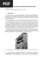 Download State of the Art of Research on Historic Structures in Italy by anshutomar7915 SN23737581 doc pdf