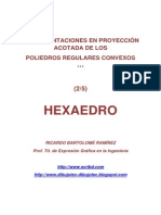 POLIEDROS EN PROYECCIÓN ACOTADA.  (2/5) HEXAEDRO