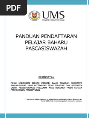 Garis Panduan Pascasiswazah 2014 Pdf