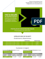 Factsheets Postserver - Preisliste Massenversand Briefpost