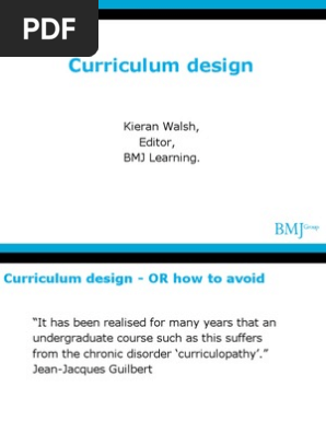 Curriculum Design