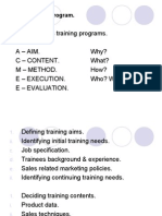 Sales Training Program