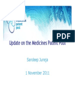 Update On The Medicines Patent Pool: Sandeep Juneja 1 November 2011