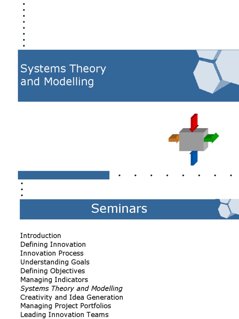 Systems Theory Modelling Pdf System Systems Thinking